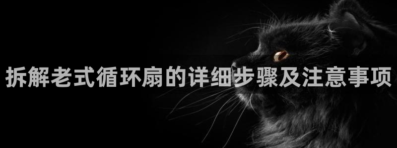 凯发k8国际|首页w来就送38元：拆解老式循环扇的详细步骤及注意事项