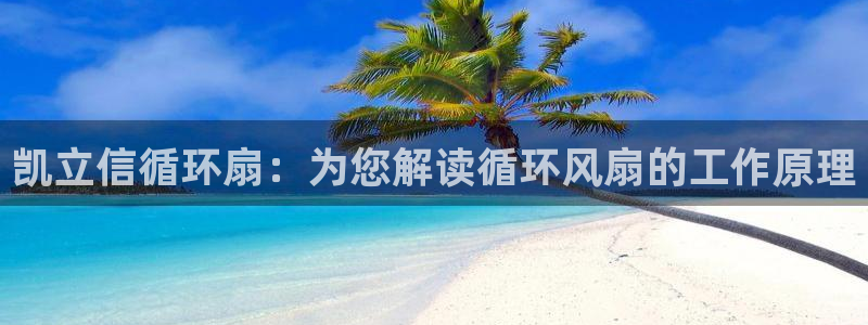 凯发国际怎么赚钱：凯立信循环扇：为您解读循环风扇的工作原理